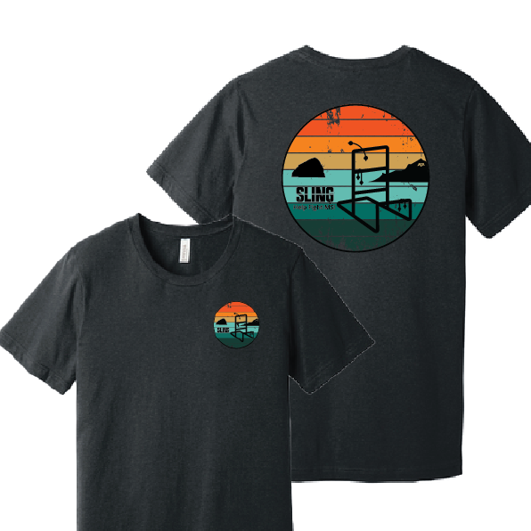 Sunset Serenity Short Sleeve T-shirt gray